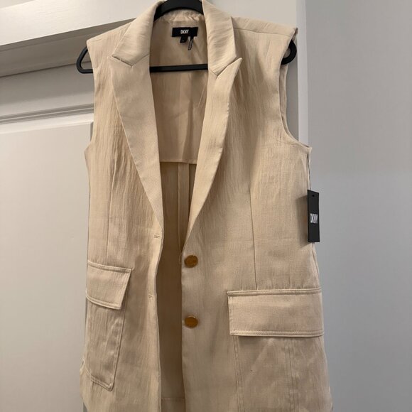 DKNY Cream Vest - Picture 1 of 6